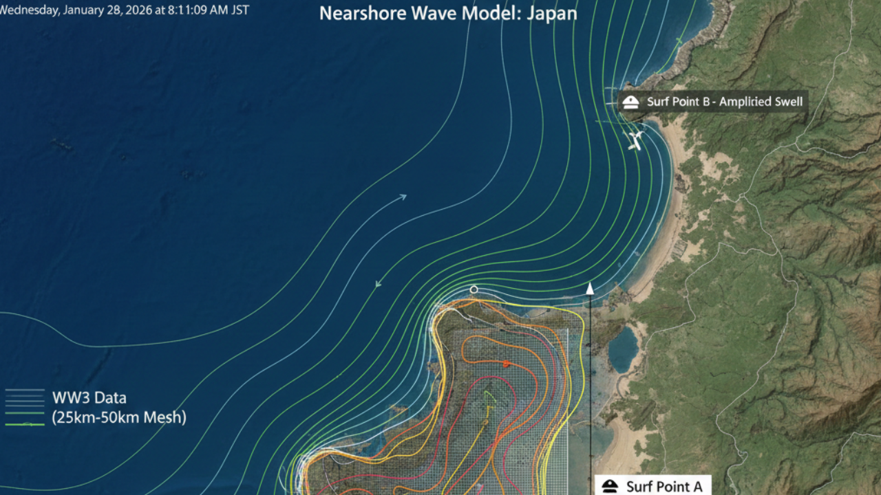 世界最高峰の波浪予測システムLOTUSを採用 I サーファーにとって最も